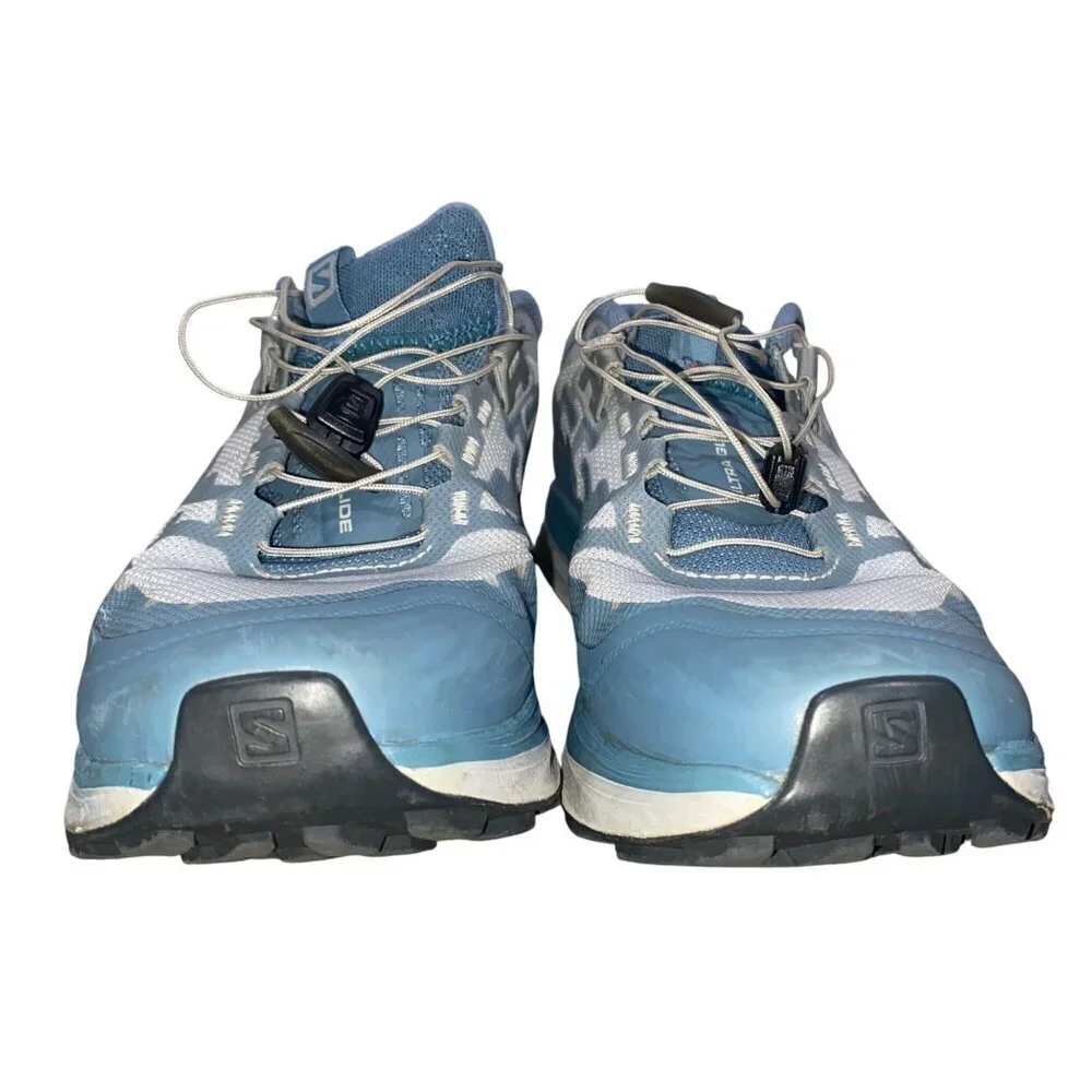 Salomon Z3244 Women's Blue Ultra Glide Trail Running Shoes Size 7.5M hiking shoe